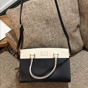 Kate Spade Black and Cream Crossbody Bag